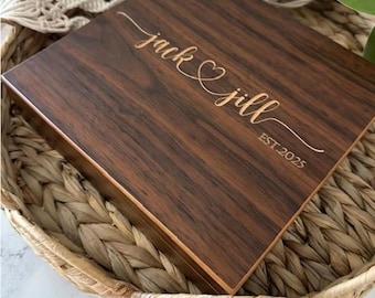 Personalized Wooden Memory Box, Custom Engraved Keepsake Box, Rustic Storage Box, Wedding Gift Keepsake Box, 2026 Bride, Bridal Shower Gifts
