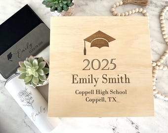Graduation Memory Box, Personalized Gift Box, Graduation Gift Ideas, Keepsake Time Capsule, Graduation Gift for Her, Graduation Gift for Him