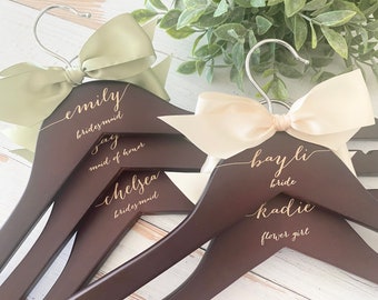 Bridesmaids gift, Wedding dress hanger, Engraved Hanger, Custom Hangers, Wedding hangers, Wedding, Bridal gifts, Wedding shower gifts, Bride