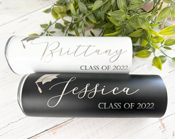 Personalized graduation gifts for her, Graduation tumbler, High school graduation gift, Class of 2024, Seniors 2024, Graduation party cups