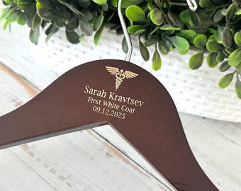First white coat ceremony hanger, White coat ceremony gift photoshoot, Medical school, Dental school,Nursing school, Anesthesiology student