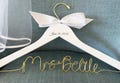 Custom Bridal Hanger with Wire Name, Wedding Hanger, Custom Engagement Gifts, Wedding Dress Hanger, Unique Bride gift, 2026 Bride