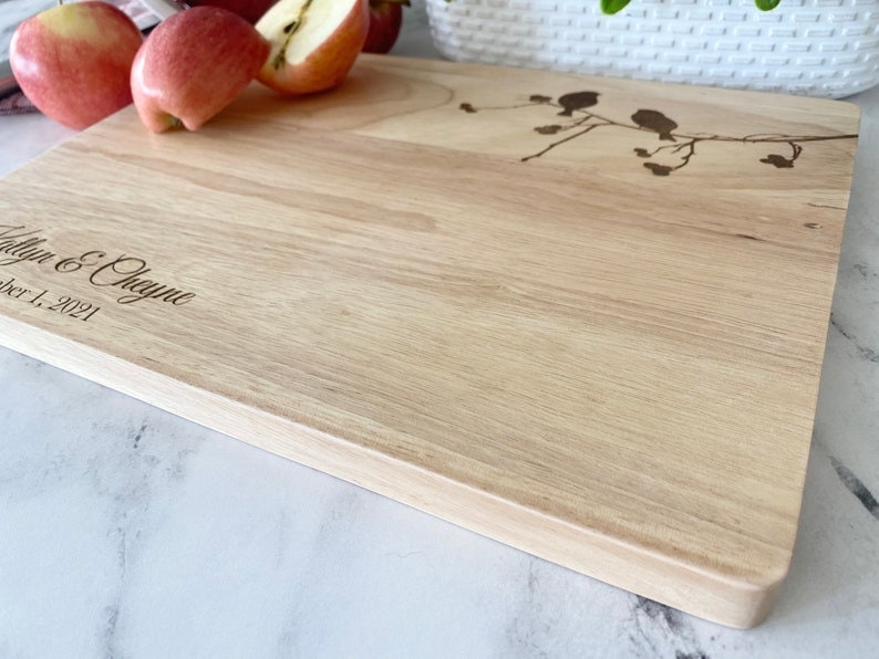 50th Anniversary gift, Personalized Cutting Board for a couple, Custom Wedding Gift, Home party Gift, Engagement, Housewarming gift image 3