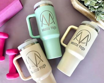 Custom Logo Tumblers 40oz, Corporate Gifts, Branded Cups, Bulk Business Logo Cups, Promotional Employee Gifts, Company Engraved Tumblers