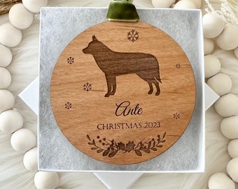 Personalized dog ornament, Custom pet gifts, Unique dog Lover gift, Dog silhouette ornaments