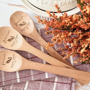 Chili cook off personalized wooden spoon, Crockpot cookoff trophy, Grill master competition award, Baking trophies, Grill master, Smoker image 4