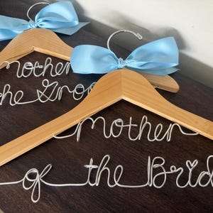 Mother of the bride gift, Mother of the groom, Mothers day gift, Custom bridal Hangers, Wedding dress hangers, Personalized gift for mom image 12