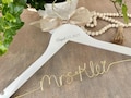 Wedding hanger, Bridal hanger, Personalized gift for bride, Engagement gifts for bride, Bridal hanger for wedding dress, Wire name hanger