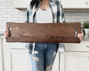 Personalized long cutting boards, Extra large charcuterie board, Jumbo serving boards, Large cheese tray, Huge tray, Unique Wedding gift
