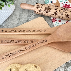 Bake Off Personalized Wooden Spoon, Dessert Cook Off Finalist Prize, Cookie exchange, Cooking competition prize, Star baker, Cookie contest