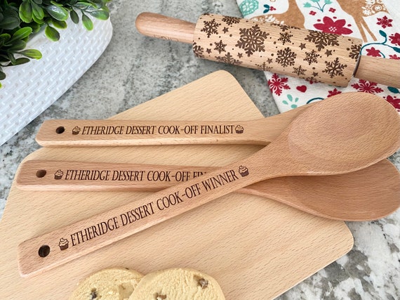 Bake Off Personalized Wooden Spoon, Dessert Cook Off Finalist Prize, Cookie exchange, Cooking competition prize, Star baker, Cookie contest