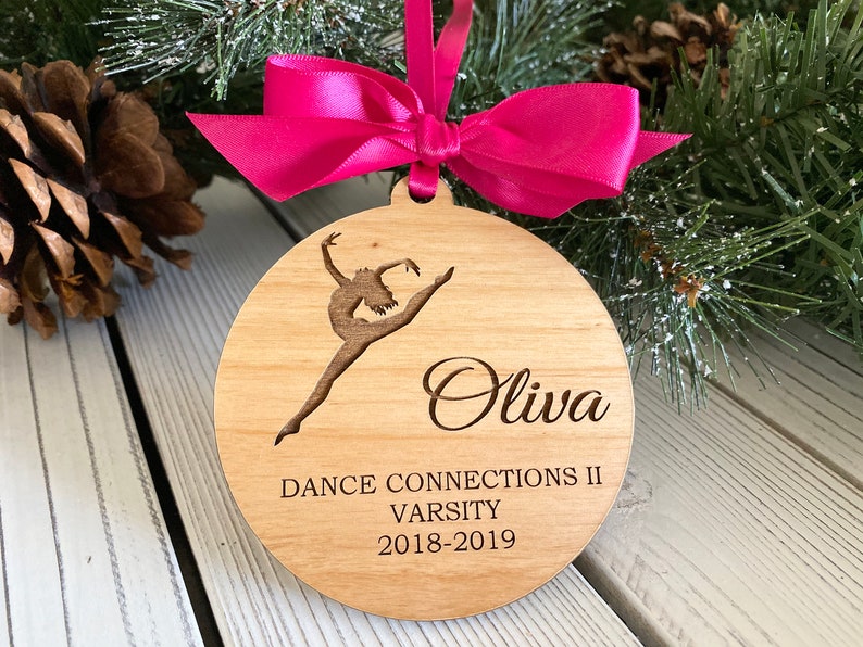 Personalized Dance Ornament Dance Studio Gift Dancer Etsy