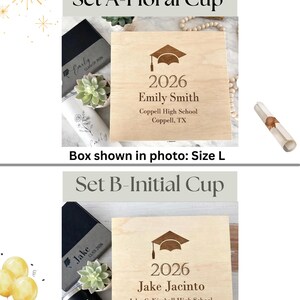 Graduation Memory Box 2026, Personalized Grad Gift Box, Keepsake Time Capsule, Class of 2026 Gift for Her or Him, Custom Photo Box image 3