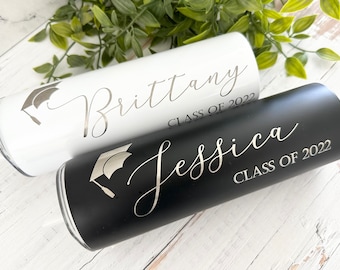 Personalized graduation gifts for her, Graduation tumbler, High school graduation gift, Class of 2024, Seniors 2024, Graduation party cups