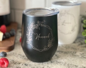 Personalized wine tumbler, 21st birthday gift for her, Best friend gifts, Custom mug for sorority sister, Bridesmaid proposal, Wine lover