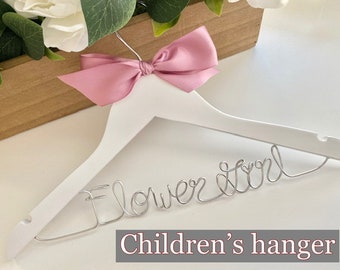 Flower girl hanger, Children's hanger, Baby shower gift, Baptism gift, Wedding Hanger, Baptism dress hanger, Dance recital hanger, Christmas