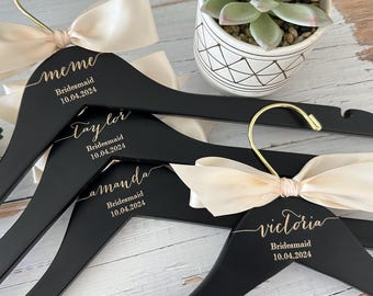 Personalized bridesmaid hangers, Bridesmaid proposal gifts, Bachelorette party gift, Custom engraved hangers, Weddings, Prom dress hanger