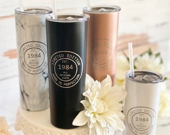 Personalized tumbler with lid, 50th Birthday gift for her, Bachelorette party, Bridesmaid proposal, Custom gifts for her