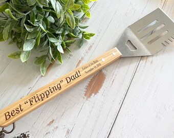 Fathers day gift for husband, Father of the bride gift, Father of the groom gift, Personalized grilling spatula, Gifts for grandpa