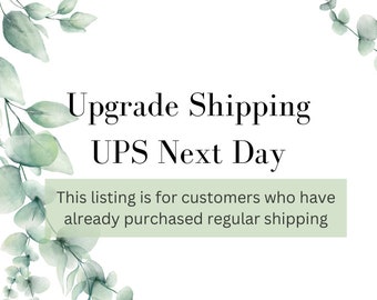 Upgrade Shipping UPS NEXT DAY /This listing is intended for customers who have already purchased regular shipping