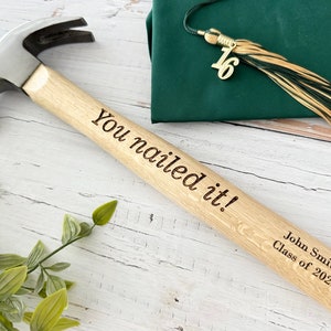 Personalized Graduation Hammer Gift, Custom Engraved Hammer, Unique Graduation Gift for Him, Tool Gifts, Graduation Keepsake, Grad Gift 2025