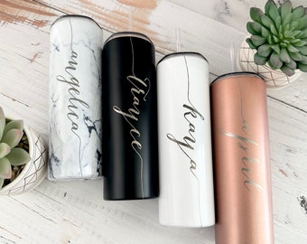 Personalized tumbler with straw, Personalized gifts for her, Custom tumbler, Best friend birthday gifts, Bridesmaid proposal, Bridal party