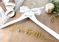 Wedding hanger, Personalized gift for bride, Engagement gifts for bride, Bridal hanger for wedding dress, Wire name hanger, 2026 Bride