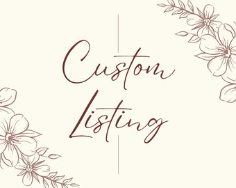 Custom listing / shipping fee