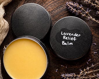 Handcrafted Balm Collection | Lavender Relief, Headache & Beard Balm | Natural Small Batch Skin Care