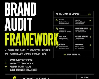 Brand Audit Template | Client Brand Strategy Workbook for Agencies & Marketing Consultants