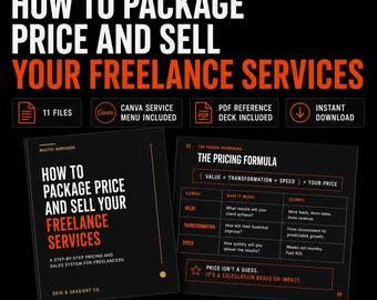 How to Package and Sell Your Services | Freelancer Pricing System & Packaging Playbook | Agency Scope of Work Template, Consulting Proposal