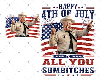 Glad 4 juli till er alla Summited PNG, Retro Smokey and the Bandit-film PNG, Klassisk film 4 juli PNG