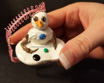 Snowman Ornament - One Of A Kind