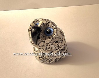 Hand sculpted Owl Box small!