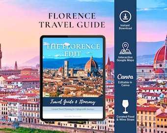 Florenz – 4-Tage-Reiseplan, kuratierte Google-Karte, Speise- und Weinführer (Digitaler Download)