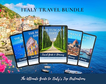 Italien-Reisepaket: Toskana, Florenz, Venedig, Rom, Amalfiküste – Reiserouten (Digitaler Download)