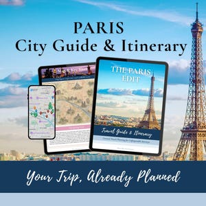 Itinerario de 4 días en París con excursiones de un día / Guía gastronómica y vinícola / Acuarela y Google Maps