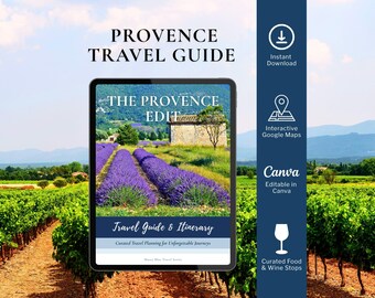7-Tage-Reiseroute durch die Provence – Kulinarischer Reiseführer – Roadtrip-Guide (Digitaler Download)