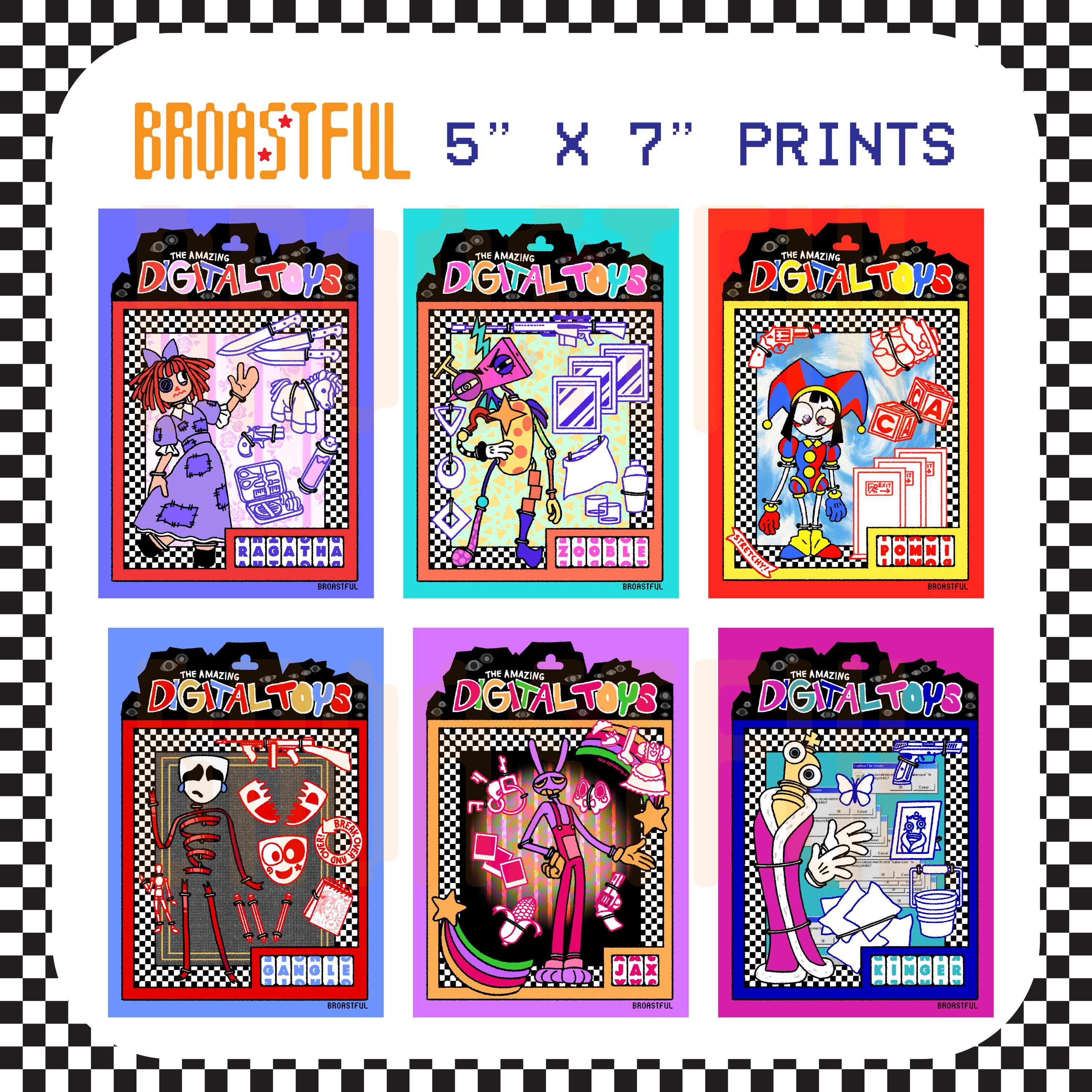 The Amazing Digital Circus Toys - Art Print 5” X 7” - Etsy