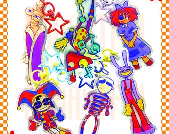 TADC Character Keychains - Jax, Pomni, Kinger, Gangle, Ragatha