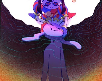 Pomni, Jax, Ribbit - The Amazing Digital Circus 5" x 7" Art Print