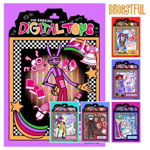 The Amazing Digital Circus Toys - Art Print 5” x 7”