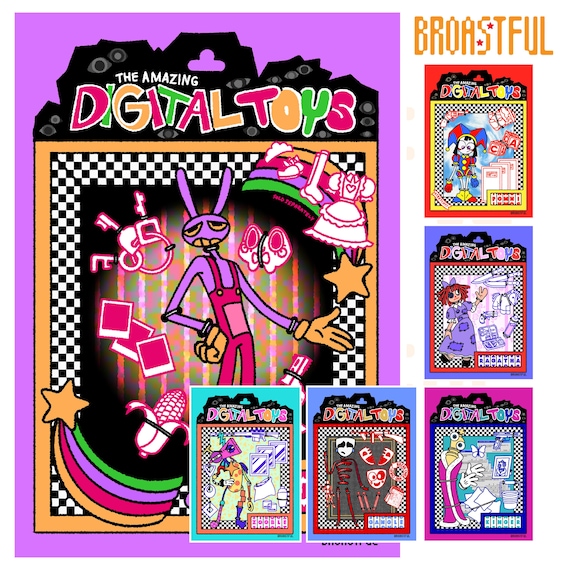 The Amazing Digital Circus Toys - Art Print 5” X 7” - Etsy