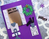 Items Similar To Christmas Card For Hair Stylist Hair Salon