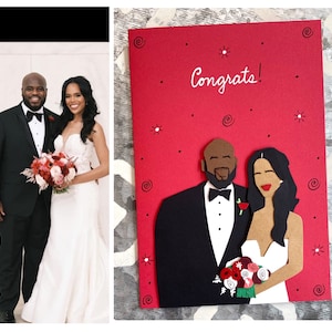 Custom Wedding Card-  Personalized card for wedding, Wedding Shower Card, Bridal Shower Card, Congrats on Your Wedding