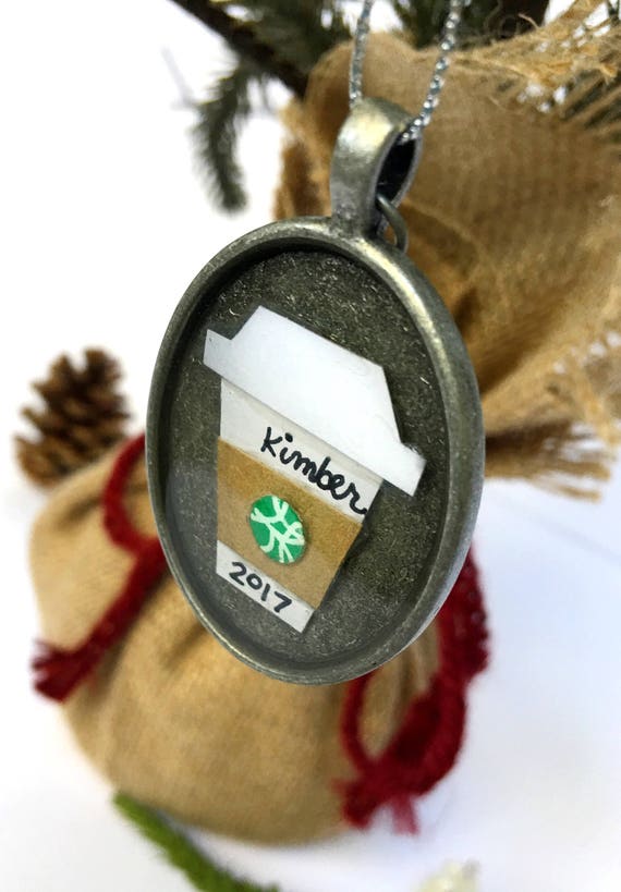 Items similar to Custom ornament, personalized ornament, coffee cup