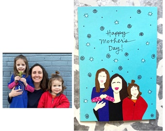 Custom Mother's Day Card, Happy Mother's Day Card, Card for Mom, Mama Bear, Best Mom Ever