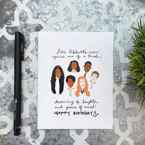 Abbott Elementary Card, Birthday Card