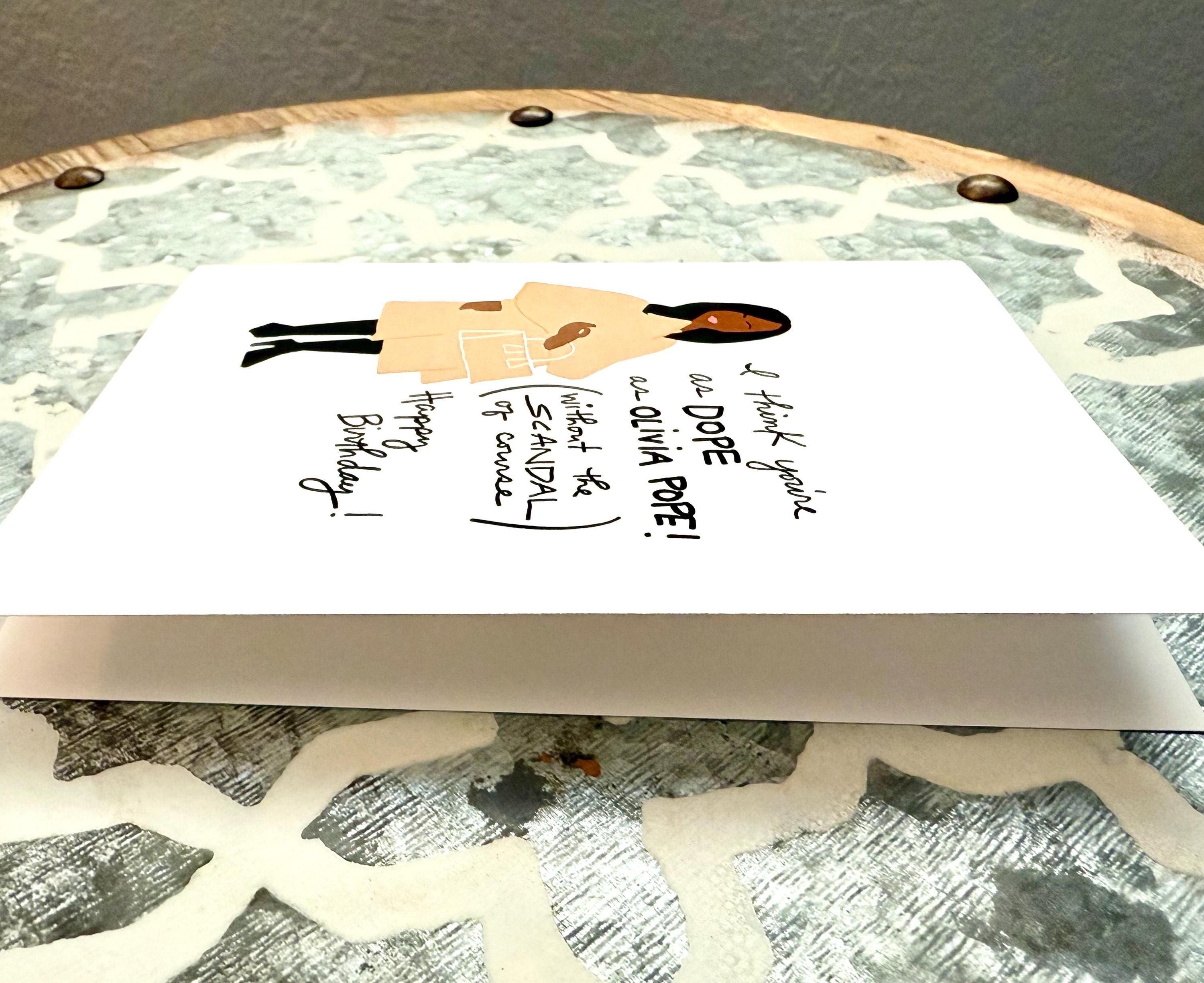 Scandal, Scandal Card, Olivia Pope, Olivia Pope Birthday
