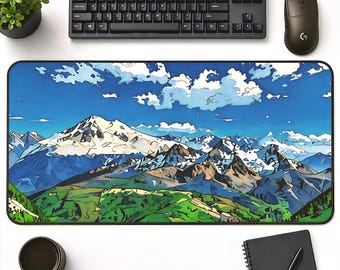 PNW gamingmuismat - Mount Baker Washington - berglandschap
